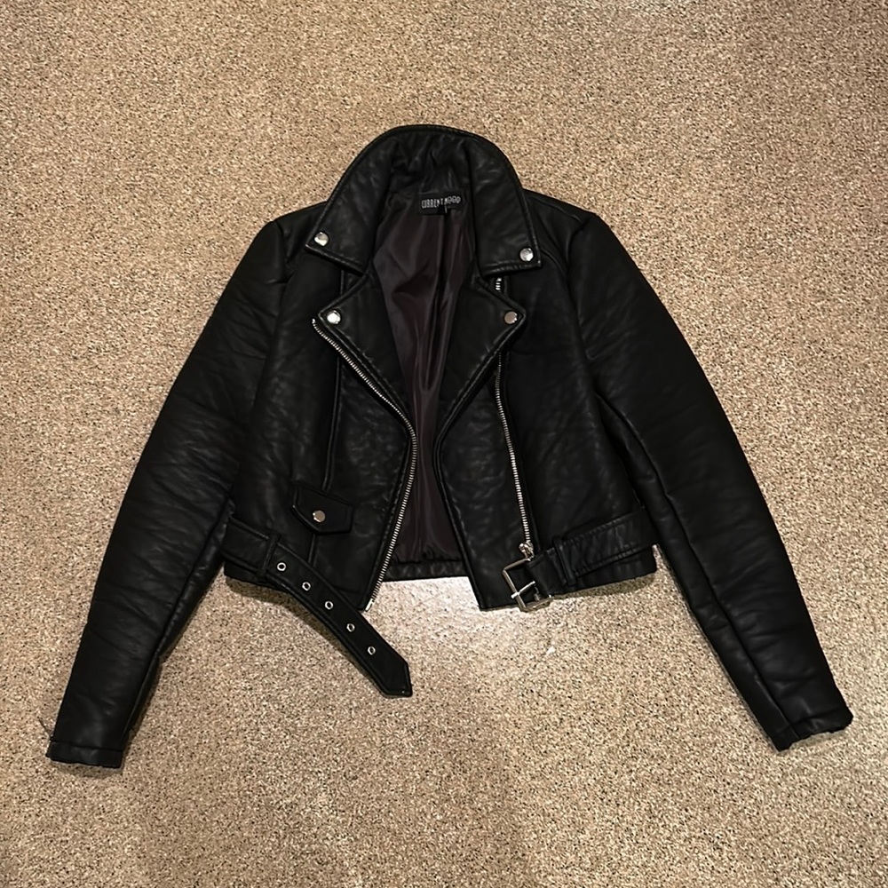 Dolls Kill Black Leather Jacket